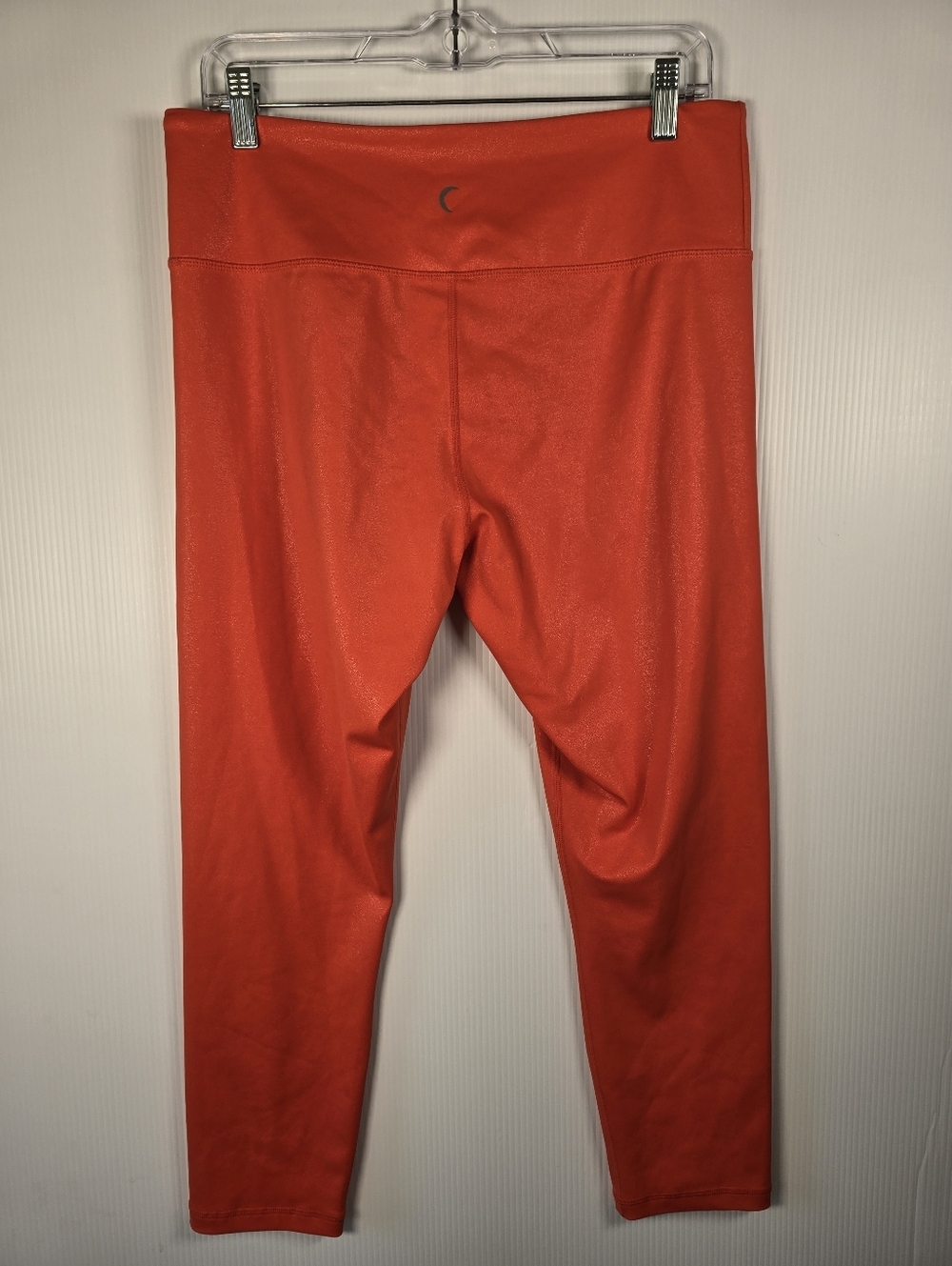 NWOT ZYIA Women's High-Waist Tangerine Metallic Light n'Tight Legging Size 14-16 - Picture 5 of 14